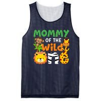 Mommy Of The Wild One Zoo Theme Bday Safari Jungle Animals Mesh Reversible Basketball Jersey Tank