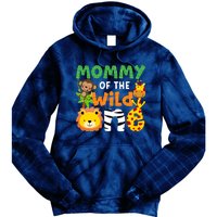 Mommy Of The Wild One Zoo Theme Bday Safari Jungle Animals Tie Dye Hoodie