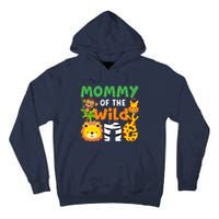 Mommy Of The Wild One Zoo Theme Bday Safari Jungle Animals Tall Hoodie