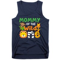 Mommy Of The Wild One Zoo Theme Bday Safari Jungle Animals Tank Top