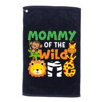 Mommy Of The Wild One Zoo Theme Bday Safari Jungle Animals Golf Towel