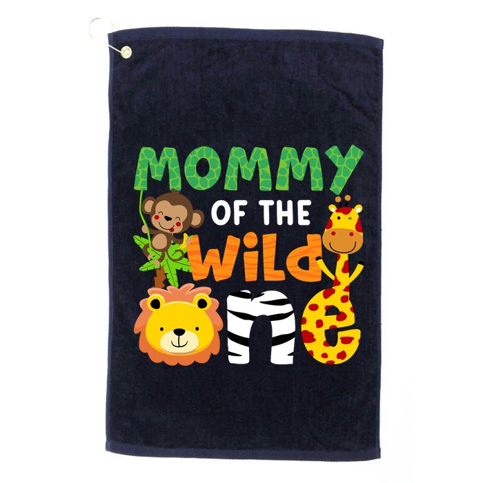 Mommy Of The Wild One Zoo Theme Bday Safari Jungle Animals Golf Towel