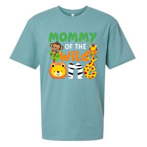 Mommy Of The Wild One Zoo Theme Bday Safari Jungle Animals Sueded Cloud Jersey T-Shirt