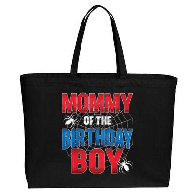 Mommy Of The Birthday Boy Costume Spider Web Birthday Party Cotton Canvas Jumbo Tote