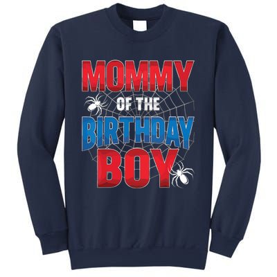 Mommy Of The Birthday Boy Costume Spider Web Birthday Party Sweatshirt