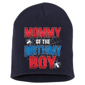 Mommy Of The Birthday Boy Costume Spider Web Birthday Party Short Acrylic Beanie