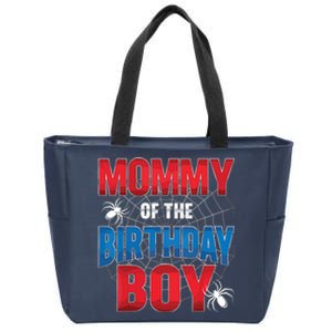 Mommy Of The Birthday Boy Costume Spider Web Birthday Party Zip Tote Bag