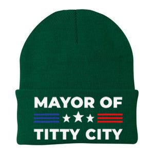 Mayor of Titty City Knit Cap Winter Beanie