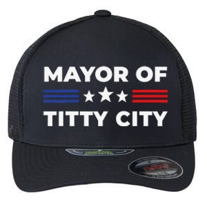 Mayor of Titty City Flexfit Unipanel Trucker Cap