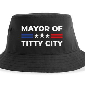 Mayor of Titty City Sustainable Bucket Hat