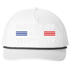 Mayor of Titty City Snapback Five-Panel Rope Hat