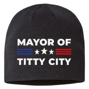 Mayor of Titty City Sustainable Beanie