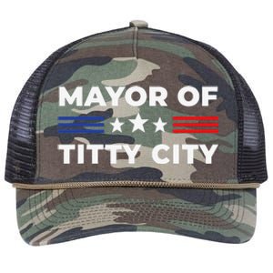 Mayor of Titty City Retro Rope Trucker Hat Cap