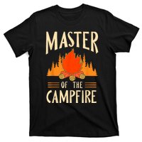 Master Of The Campfire Campsite Lover Camp Camping Camper T-Shirt