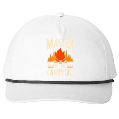 Master Of The Campfire Campsite Lover Camp Camping Camper Snapback Five-Panel Rope Hat