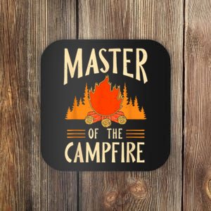 Master Of The Campfire Campsite Lover Camp Camping Camper Coaster