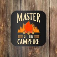 Master Of The Campfire Campsite Lover Camp Camping Camper Coaster