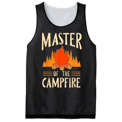 Master Of The Campfire Campsite Lover Camp Camping Camper Mesh Reversible Basketball Jersey Tank