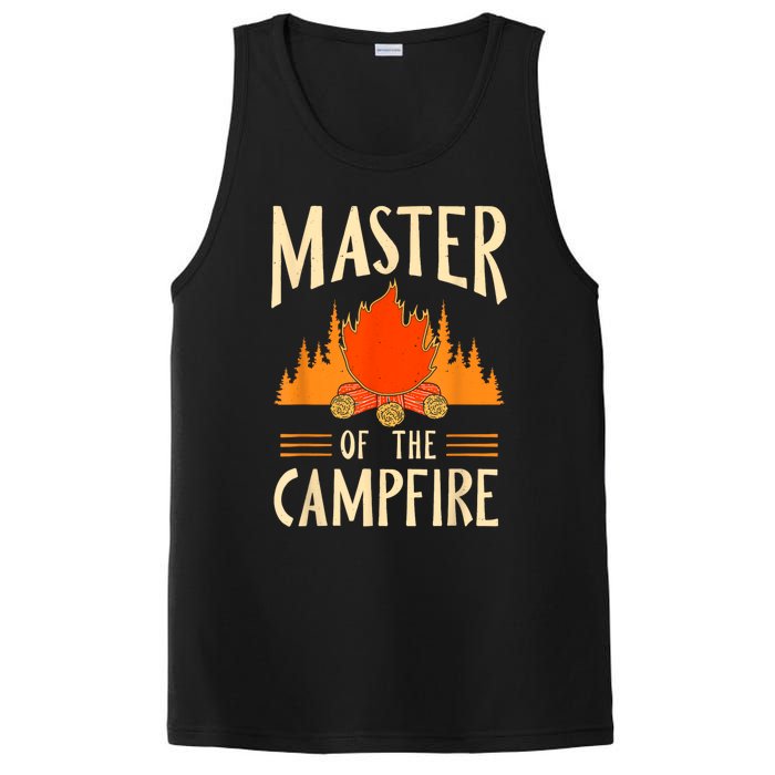 Master Of The Campfire Campsite Lover Camp Camping Camper PosiCharge Competitor Tank