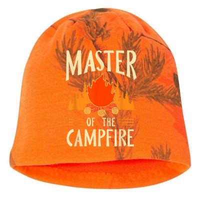 Master Of The Campfire Campsite Lover Camp Camping Camper Kati - Camo Knit Beanie