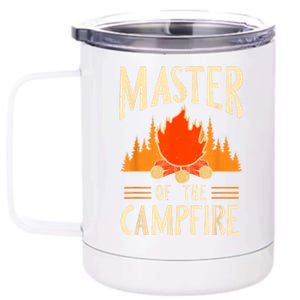 Master Of The Campfire Campsite Lover Camp Camping Camper 12 oz Stainless Steel Tumbler Cup