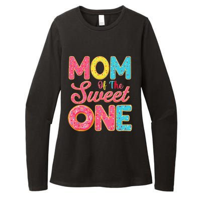 Mom Of The Sweet One 1st Birthday Donut Theme Family Womens CVC Long Sleeve Shirt