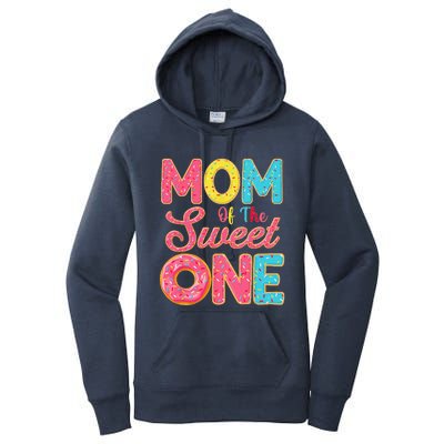 Mom Of The Sweet One 1st Birthday Donut Theme Family Women's Pullover Hoodie