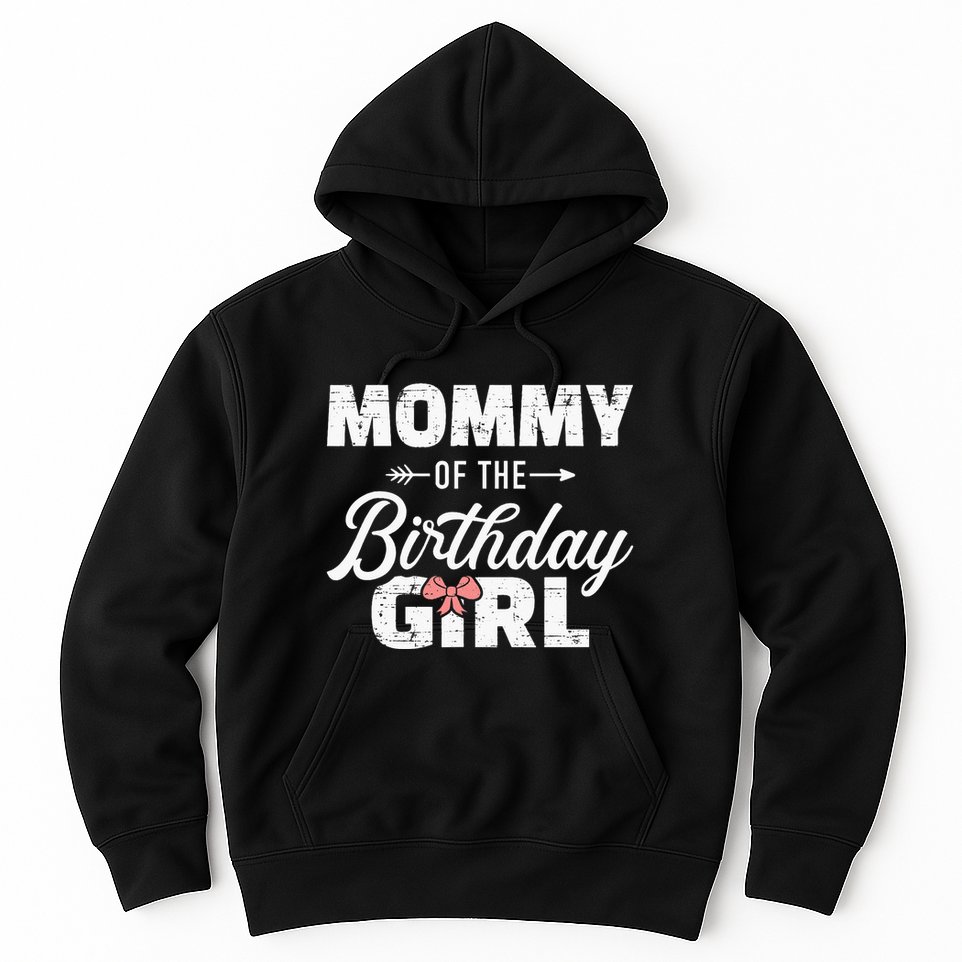 Mommy Of The Birthday Daughter Girl Matching Family Hoodie