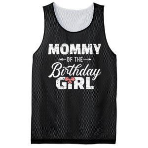 Mommy Of The Birthday Daughter Girl Matching Family Mesh Reversible Basketball Jersey Tank