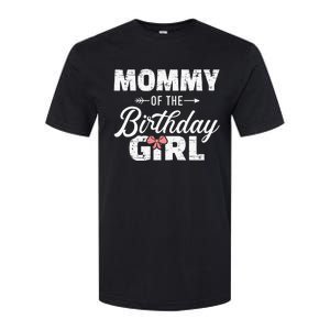 Mommy Of The Birthday Daughter Girl Matching Family Softstyle CVC T-Shirt