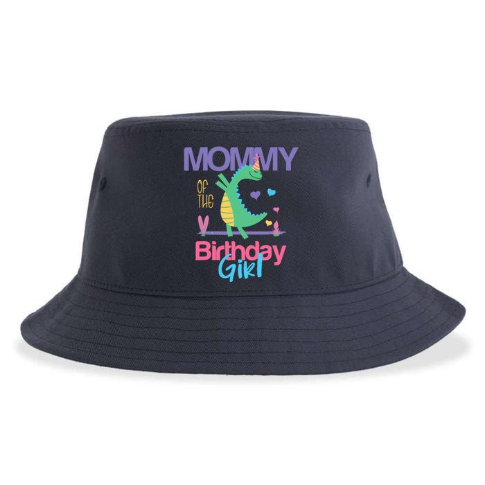 Mommy Of The Birthday Girl Dinosaur Theme Matching Family Sustainable Bucket Hat