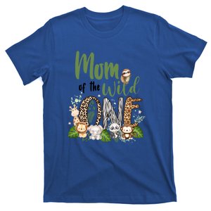 Mom Of The Wild One Zoo Birthday Safari Jungle Animal T-Shirt