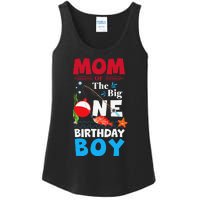 Mom Of The Big One Birthday Fishing 1st First Birthday Ladies Essential Tank