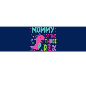 Mommy Of The Three Rex Birthday Dinosaur Family Matching Bumper Sticker