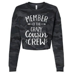 Member of the crazy cousin crew Cropped Pullover Crew