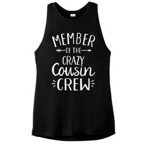 Member of the crazy cousin crew Ladies PosiCharge Tri-Blend Wicking Tank