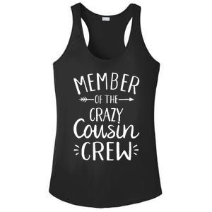 Member of the crazy cousin crew Ladies PosiCharge Competitor Racerback Tank