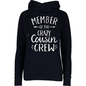 Member of the crazy cousin crew Womens Funnel Neck Pullover Hood