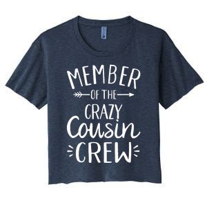 Member of the crazy cousin crew Women's Crop Top Tee