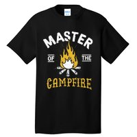 Master Of The Campfire Camping & Outdoors Gift Tall T-Shirt