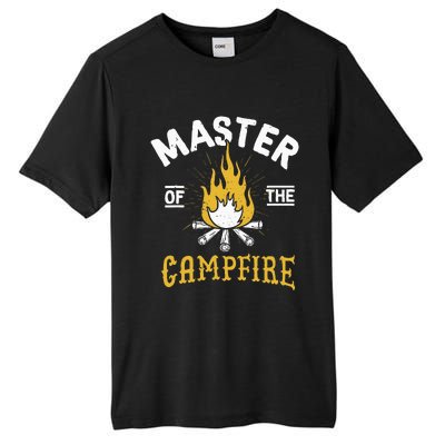 Master Of The Campfire Camping & Outdoors Gift Tall Fusion ChromaSoft Performance T-Shirt