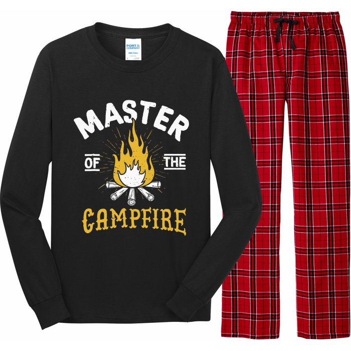 Master Of The Campfire Camping & Outdoors Gift Long Sleeve Pajama Set