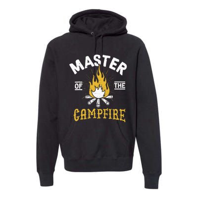 Master Of The Campfire Camping & Outdoors Gift Premium Hoodie