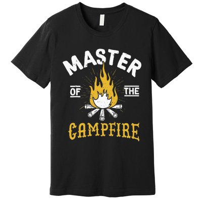 Master Of The Campfire Camping & Outdoors Gift Premium T-Shirt