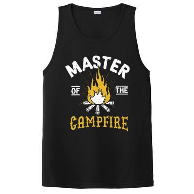 Master Of The Campfire Camping & Outdoors Gift PosiCharge Competitor Tank