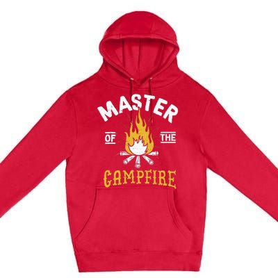 Master Of The Campfire Camping & Outdoors Gift Premium Pullover Hoodie