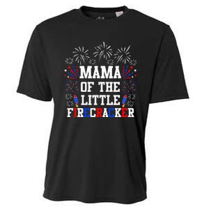 Mama Of The Little Firecracker 4th Of July Birthday Cooling Performance Crew T-Shirt