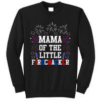 Mama Of The Little Firecracker 4th Of July Birthday Sweatshirt