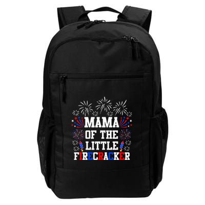 Mama Of The Little Firecracker 4th Of July Birthday Daily Commute Backpack