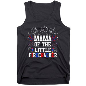 Mama Of The Little Firecracker 4th Of July Birthday Tank Top